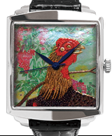 Maki-e watch[Jakuchu’s Heavenly Bamboo and a Rooster]