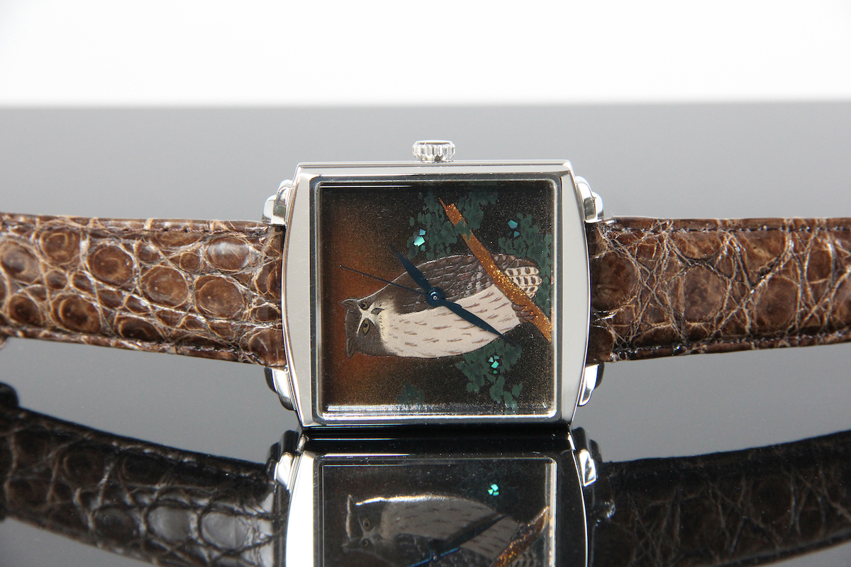 Urushi maki-e watches [Joga] Ninja in the Forest