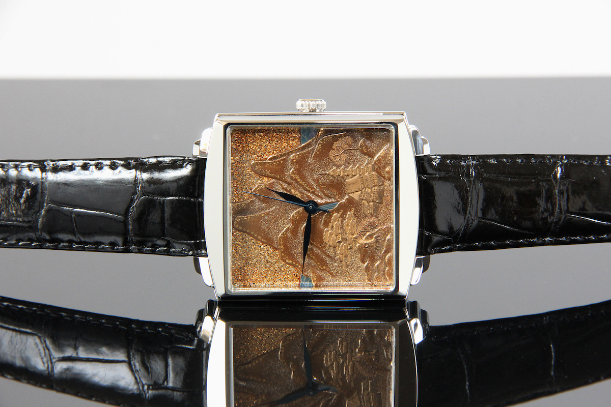 Urushi maki-e watches [Joga] Mountain and Waterscape