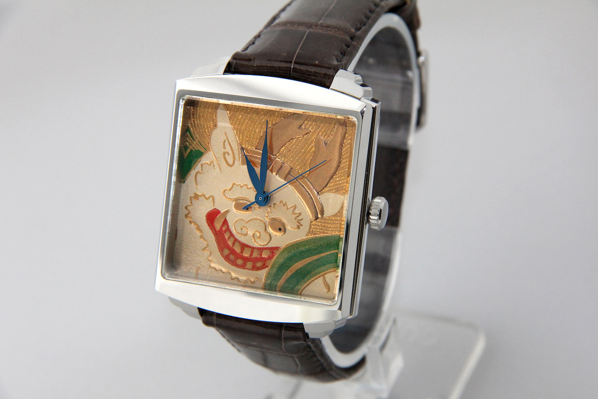 Urushi maki-e watches [Joga] Raijin (Thunder God)