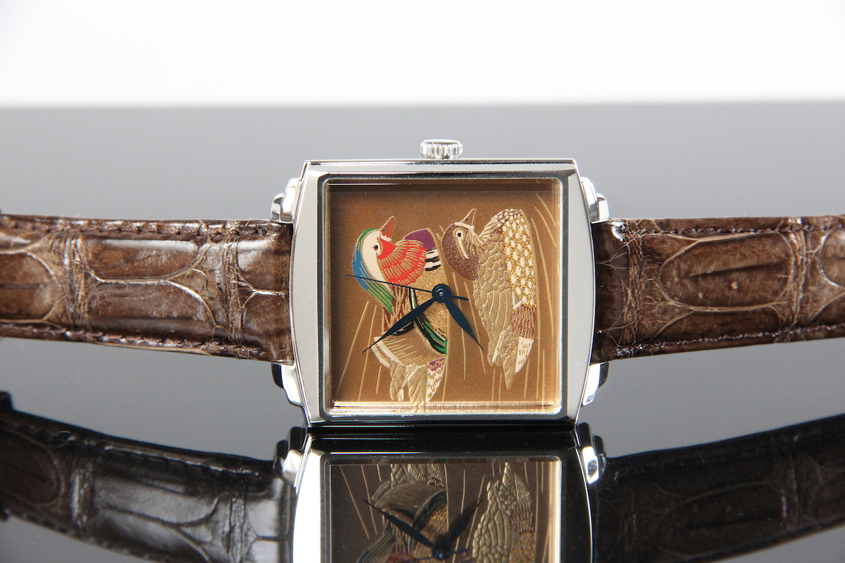 Urushi maki-e watches [Joga] Mandarin duck