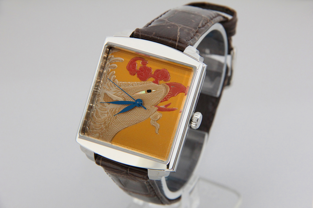 Urushi maki-e watches [JOGA]Hakuho (White Chinese Firebird)