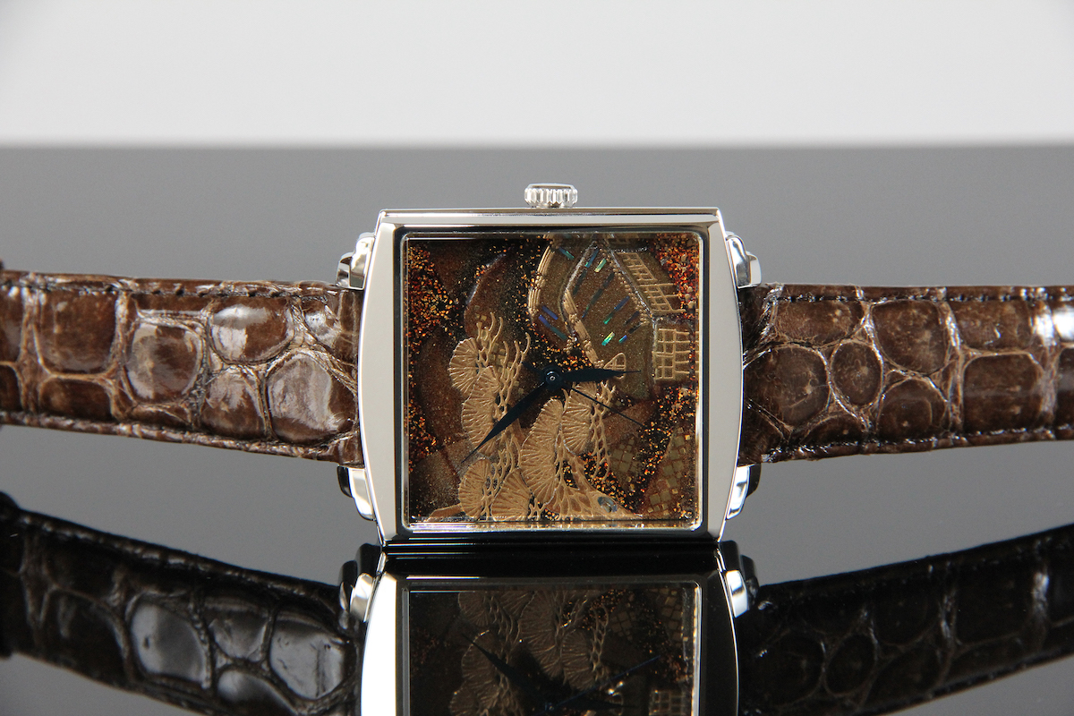Urushi maki-e watches [Joga] Mountain and Waterscape ver2