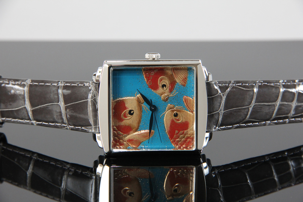 Urushi maki-e watches [Joga] Carp