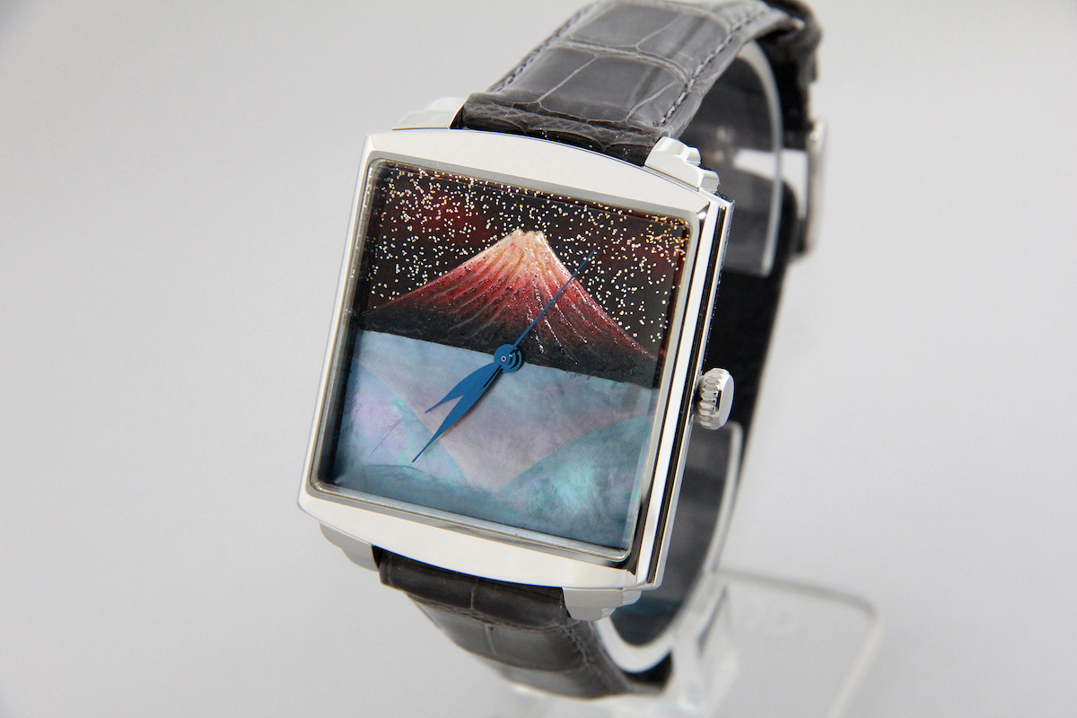 Urushi maki-e watches [Joga] Mt. Fuji Upside Down No.2