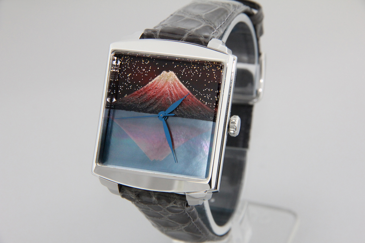 Urushi maki-e watches [Joga] Mt. Fuji Upside Down NO.3