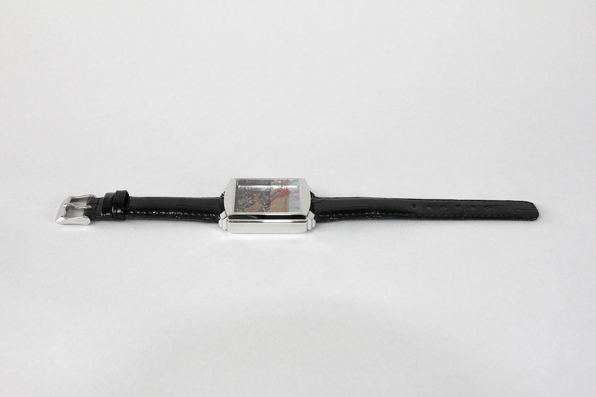 Urushi maki-e watches [Joga] Monkey-Crab Battle