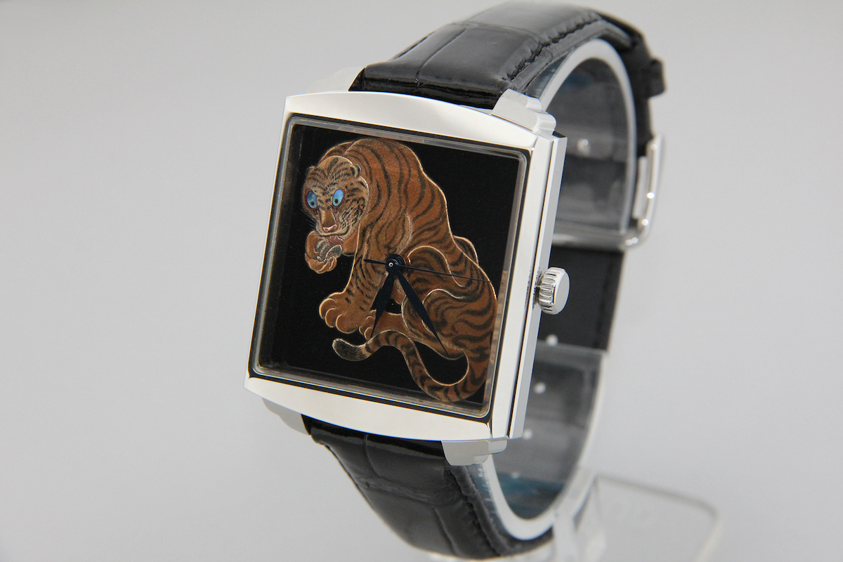 Urushi maki-e watches [Joga] Jakuchu’s Tiger (“Tora-zu”)