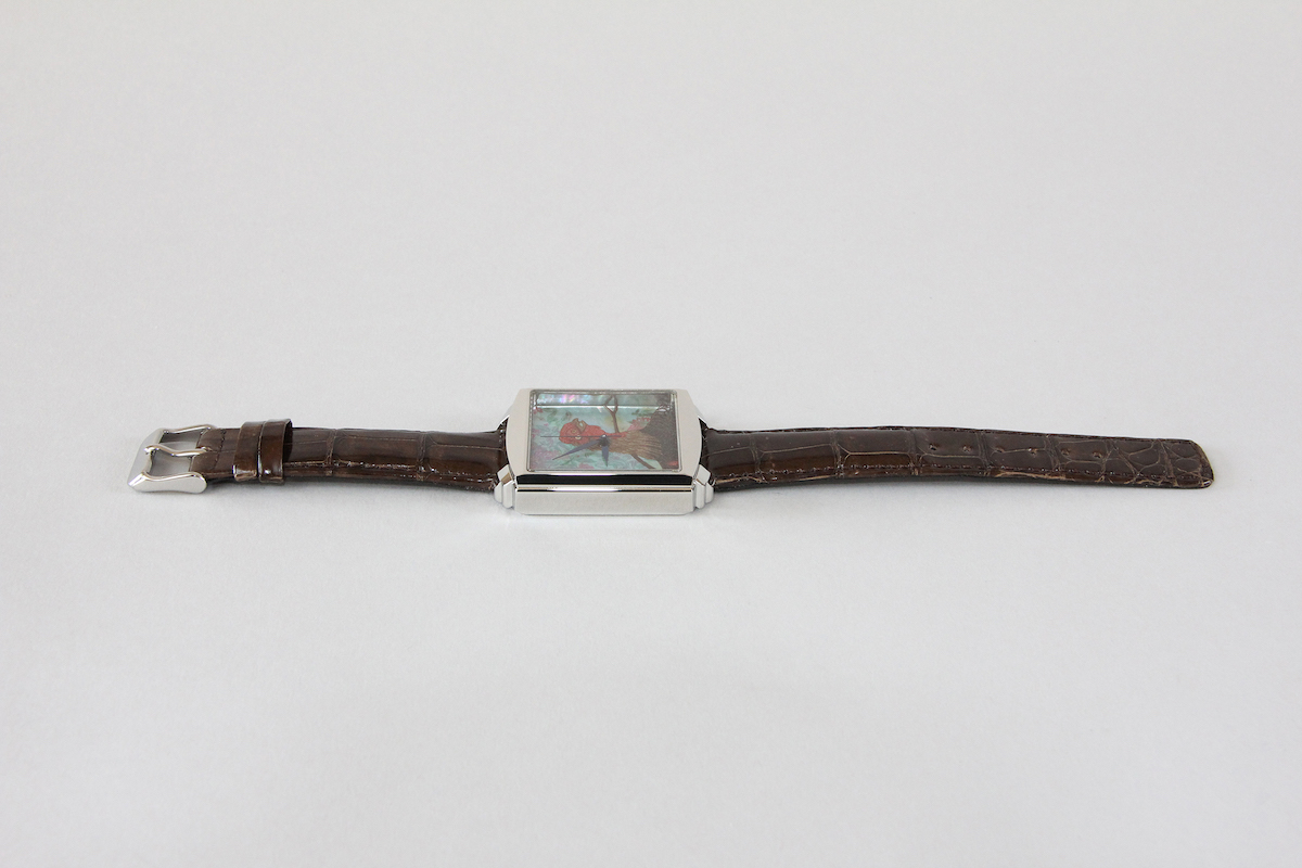 Urushi maki-e watches [JOGA]Jakuchu’s Heavenly Bamboo and a Rooster