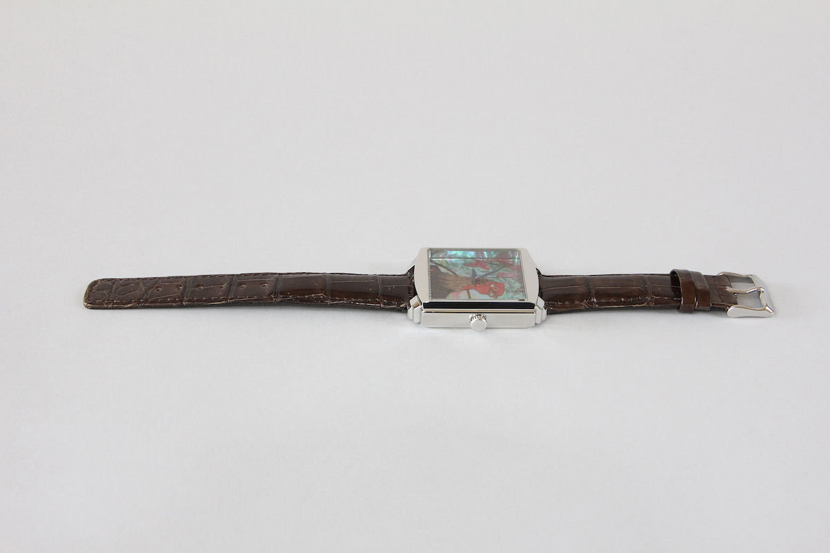 Urushi maki-e watches [JOGA]Jakuchu’s Heavenly Bamboo and a Rooster