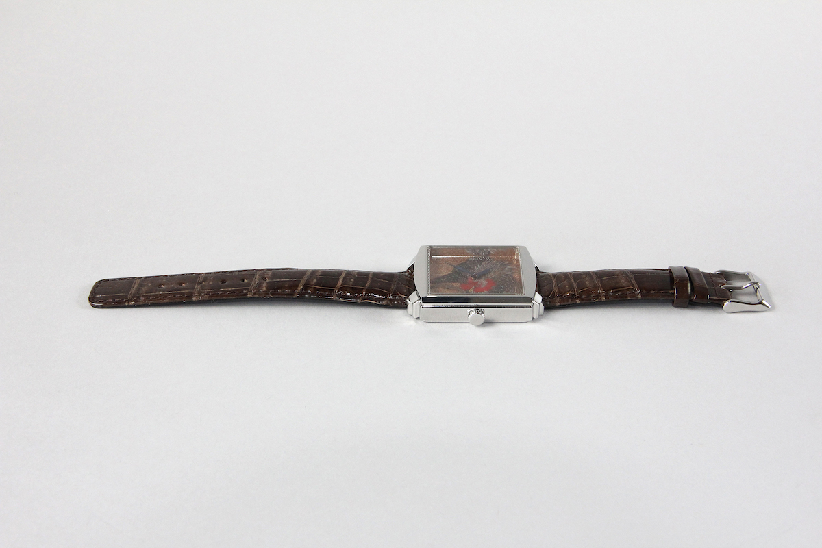 Urushi maki-e watches [Joga] Jakuchu’s A Hen