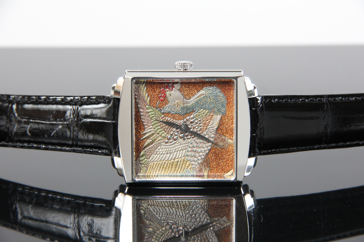 Urushi maki-e watches [Joga] Jakuchu’s Phoenix -Taka maki-e-