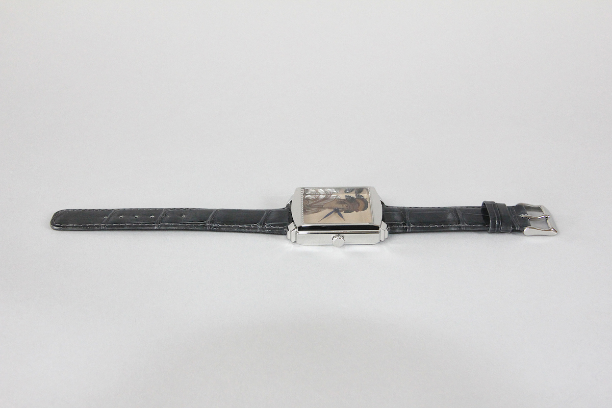 Urushi maki-e watches [Joga] Sharaku's Segawa Kikunojo ? as Tanabe Bunzo's Wife,Oshizu -Taka maki-e-