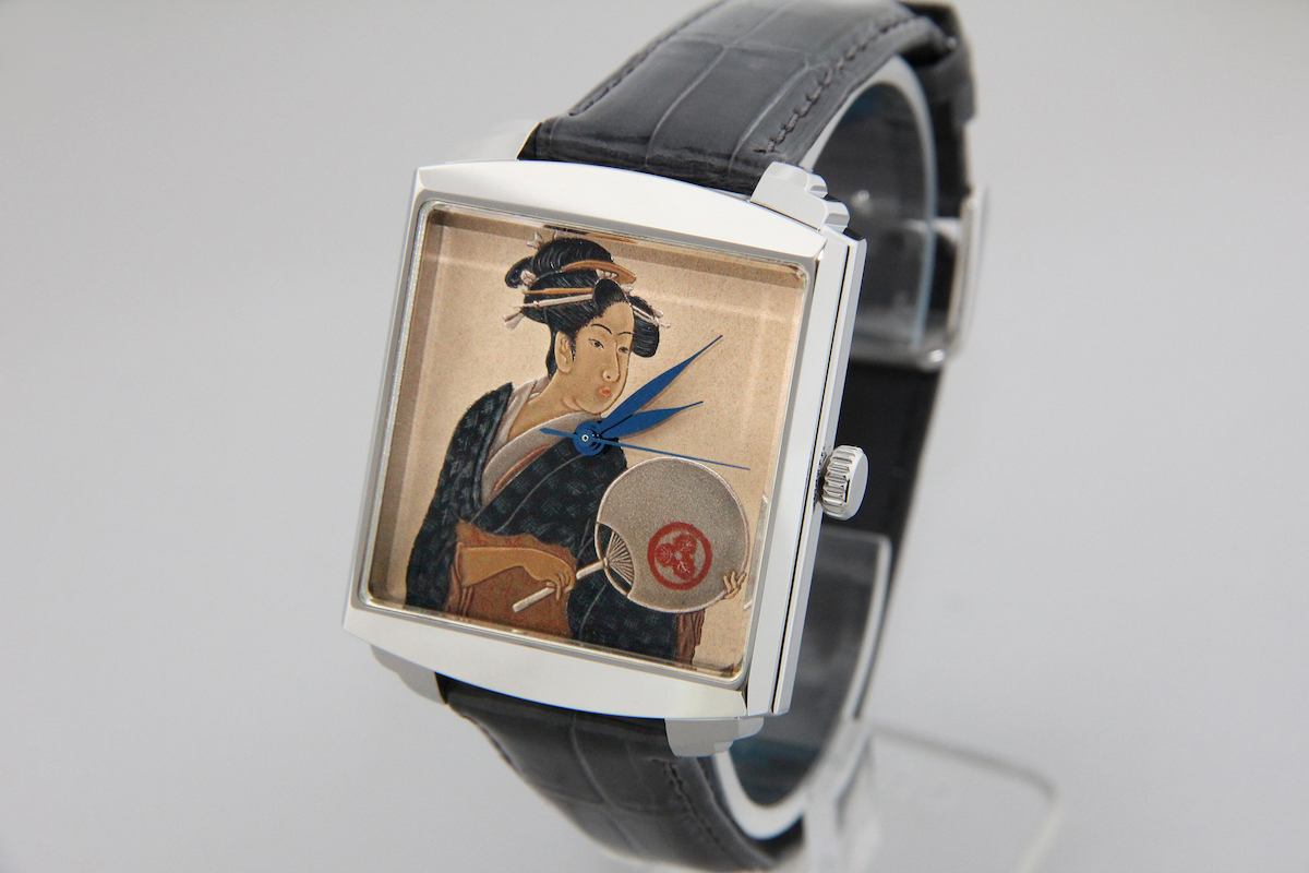 Urushi maki-e watches [Joga] Utamaro's The Beauty Takashima Ohisa -Taka maki-e-