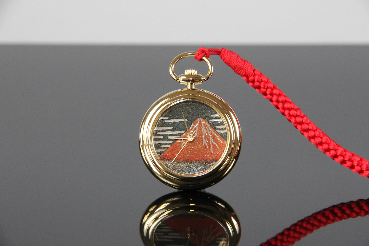 Urushi maki-e watches [JOGA]Red Fuji 1