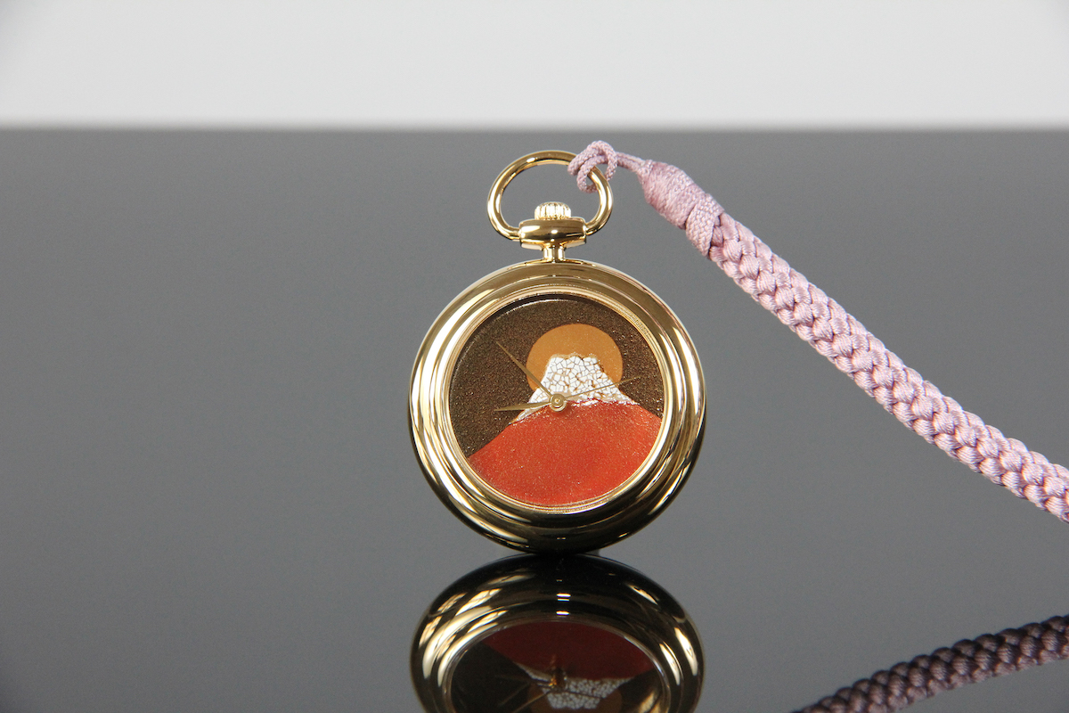 Urushi maki-e watches [JOGA] Red Fuji 2