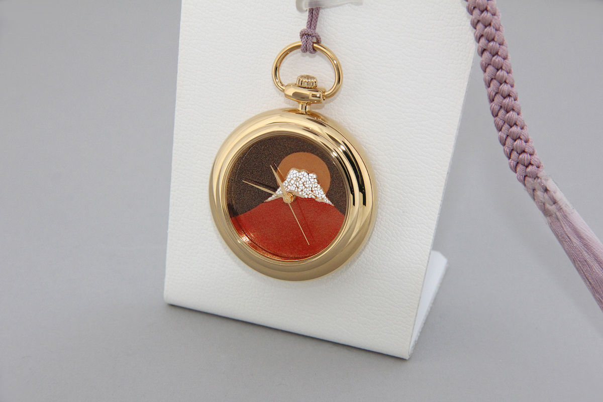 Urushi maki-e watches [JOGA] Red Fuji 2