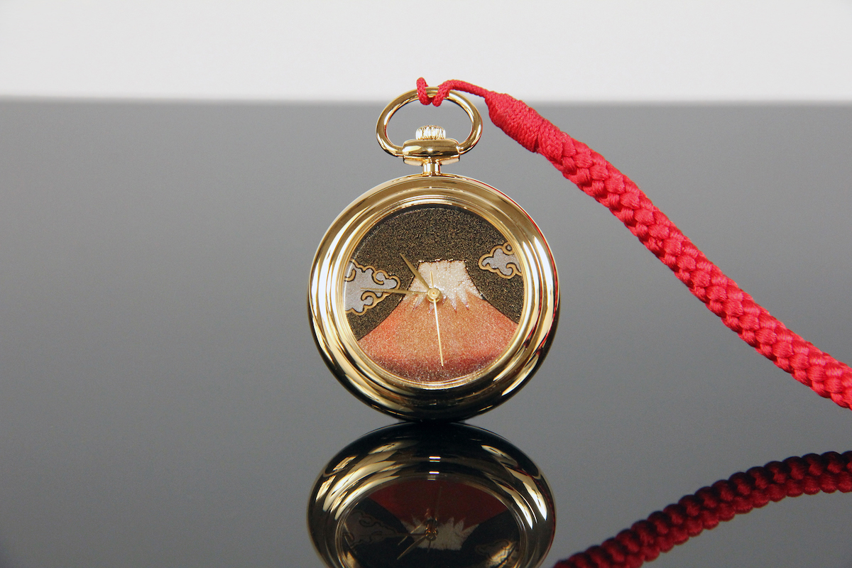 Urushi maki-e watches [JOGA] Red Fuji 4
