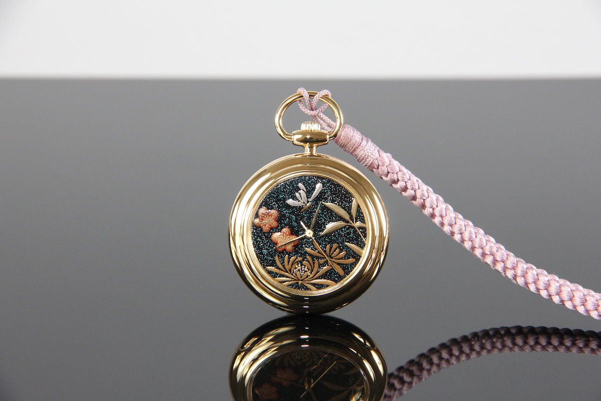 Urushi maki-e watches [JOGA]Shikunshi (Plum, Bamboo, Orchid, and Chrysanthemum) 2