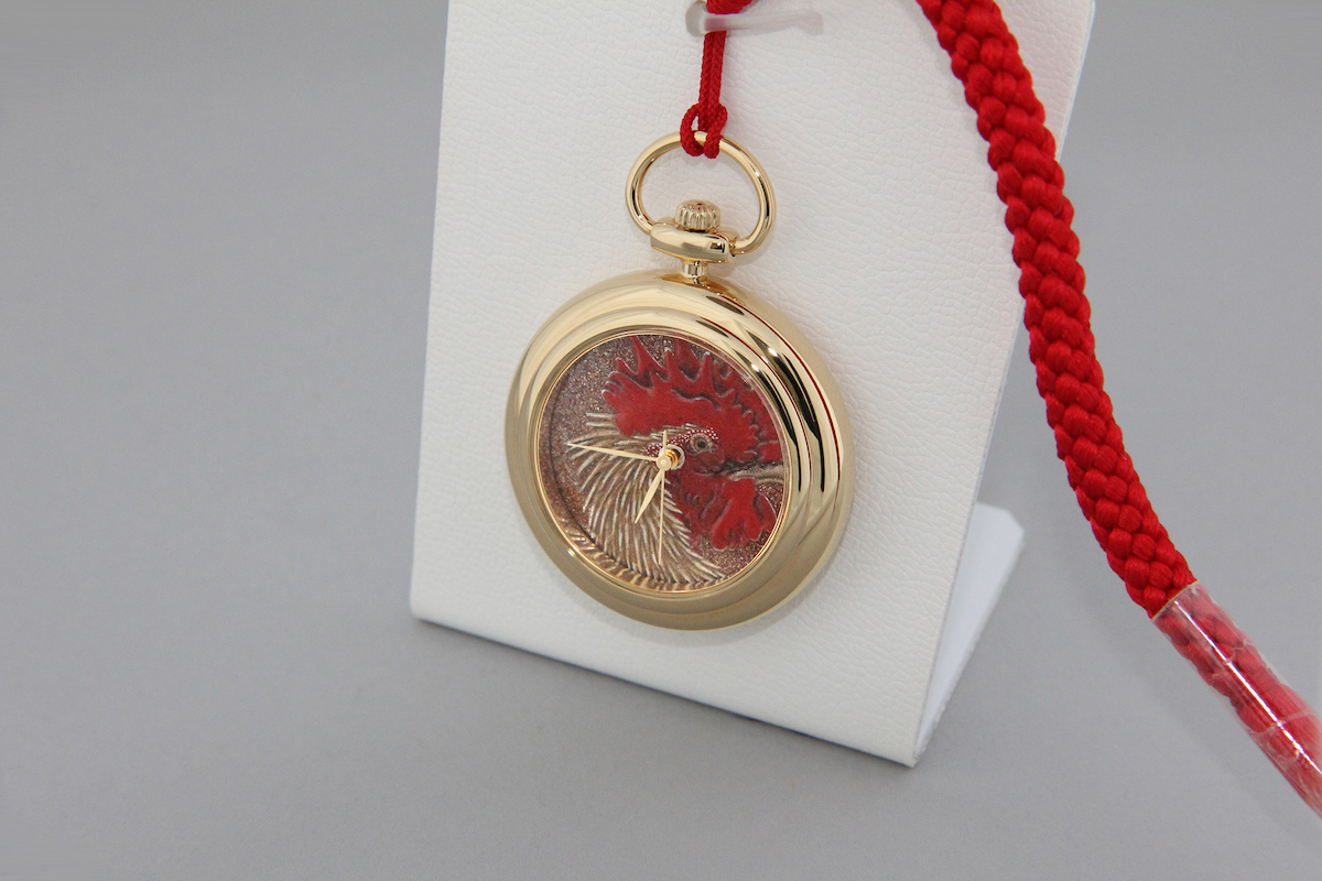 Urushi maki-e watches [Joga] Jakuchu’s Rooster and Hen