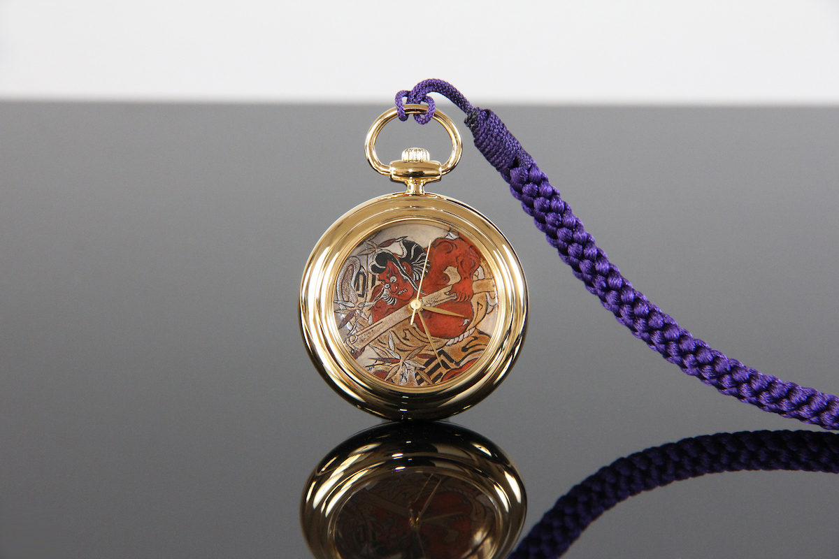 Urushi maki-e watches [JOGA]Torii Kiyomasu's Actor Ichikawa Danjuro 1st as Soga no Goro.  -Taka maki-e-
