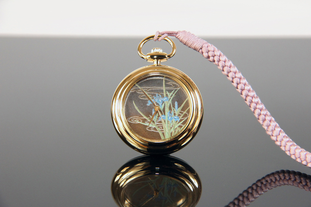 Urushi maki-e watches[Joga]Irises