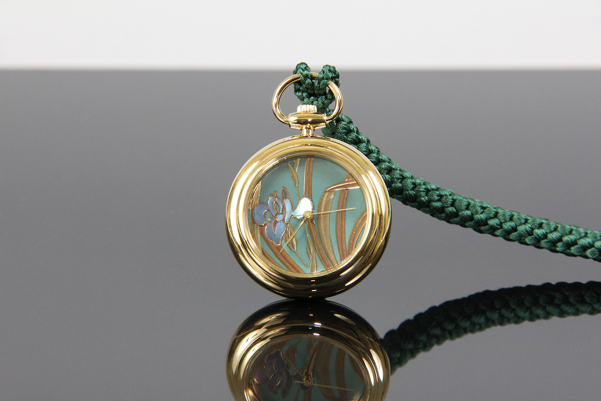 Urushi maki-e watches [JOGA]Iris laevigata