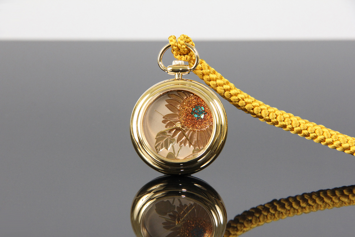 Urushi maki-e watches [JOGA]Sunflower