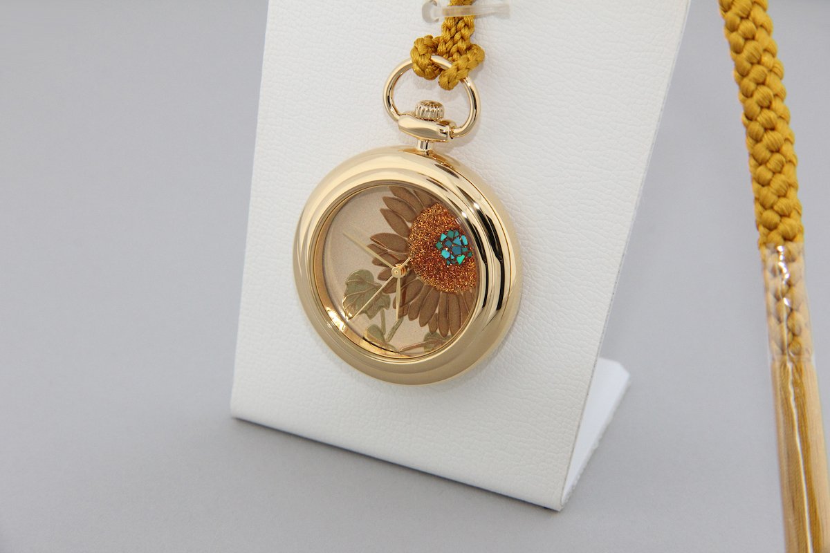 Urushi maki-e watches [JOGA]Sunflower