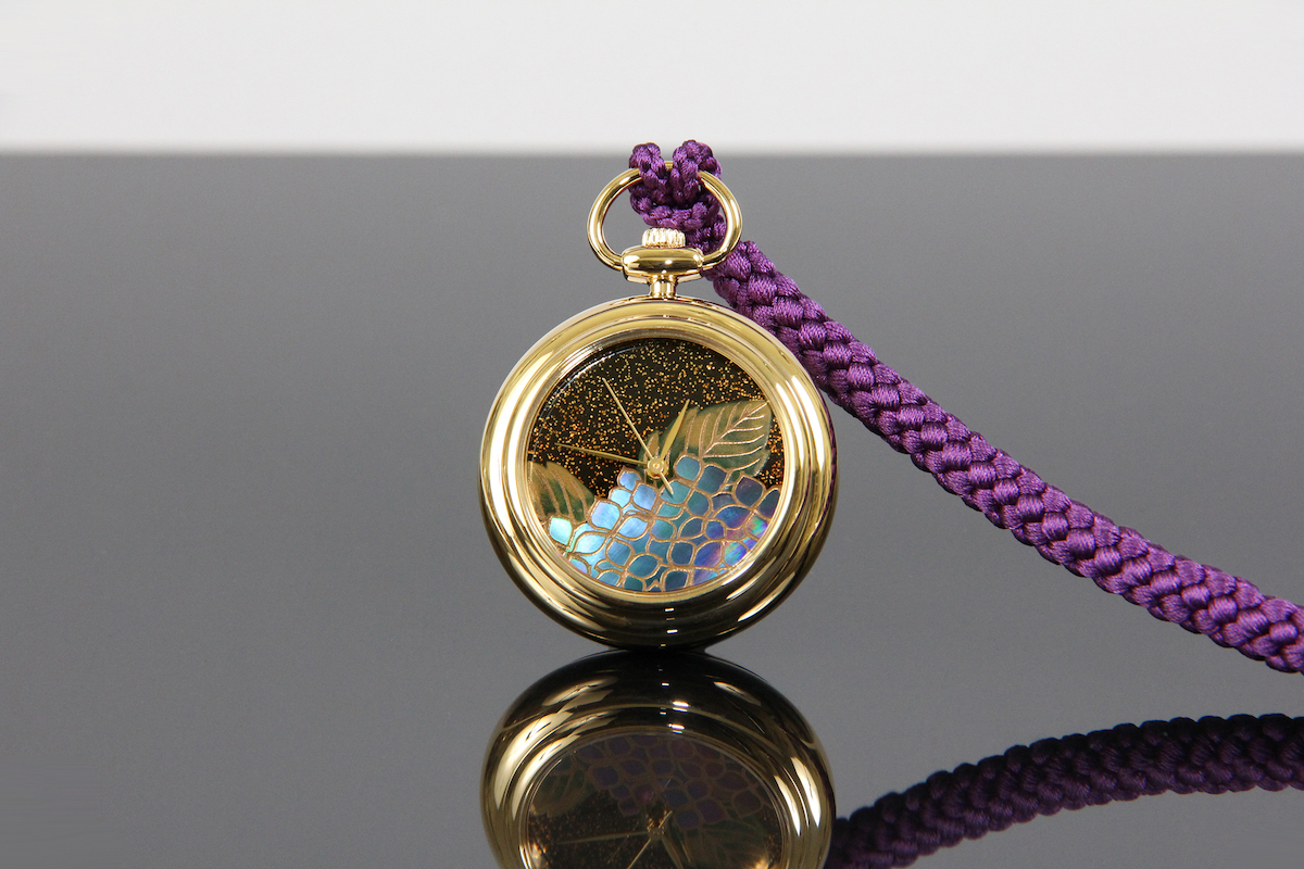 Urushi maki-e watches [JOGA]Hydrangea