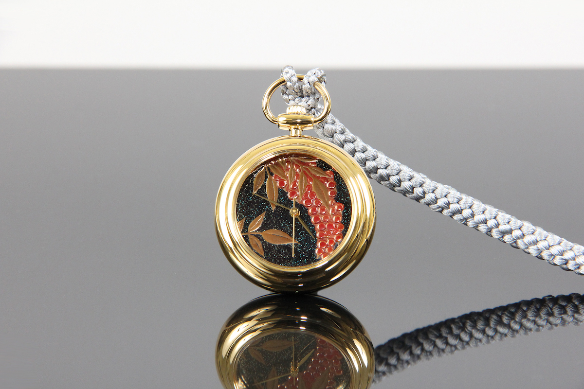 Urushi maki-e watches [JOGA]Nandina domestica