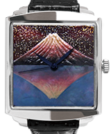 Maki-e watch [Mt. Fuji Upside Down 3]