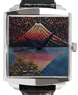 Maki-e watch[Upside-Down Fuji and the Maple]
