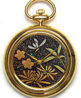 Maki-e watch[Shikunshi (Plum, Bamboo, Orchid, and Chrysanthemum) 1]