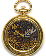 Maki-e watch[Shikunshi (Plum, Bamboo, Orchid, and Chrysanthemum) 3]