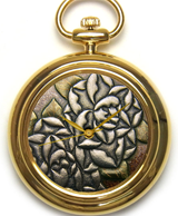 Maki-e watch[Jakuchu’s Roses (Ao-makie)]