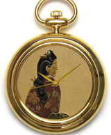 Maki-e watch [Hishikawa Moronobu's Beauty looking back]