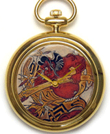 Maki-e watch [Torii Kiyomasu's Actor Ichikawa Danjuro 1st]